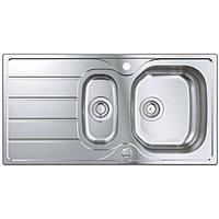 Grohe K200 1.5 Stainless Steel Inset Kitchen Sink - Drainer & Waste
