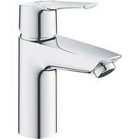 GROHE QUICKFIX Start - Wash Basin Mixer Tap (Metal Lever, Smooth Body, 28 mm Ceramic Cartridge, Min. Recommended Pressure 0.4 Bar, Tails 1/2 Inch), Size 165 mm, Quick Tool Included, Chrome, 24166003
