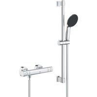 Grohe Precision Get HP Rear-Fed Exposed Chrome Thermostatic Shower Mixer Set 600mm (631YX)