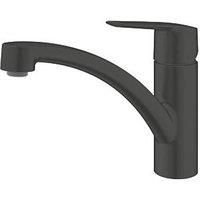 Grohe QuickFix Start Low Spout Kitchen Tap Matt Black (424KN)