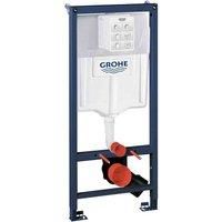 GROHE 38536001 Rapid Sl 2-in-1 Set for Wall-Hung Toilet, 1.13 m, Wall Brackets