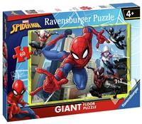 Ravensburger Marvel Spiderman Toys - 60 Piece Giant Floor Jigsaw Puzzle for Kids Age 4 Years +