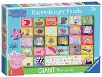 Ravensburger Peppa Pig Alphabet 24 Piece Giant Floor Jigsaw Puzzles for Kids Age 3 Years Up - Educational Toys for Toddlers