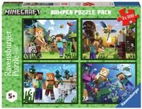Ravensburger Minecraft 4x100 Piece Puzzle Bumper Pack