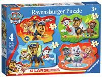 Ravensburger PAW Patrol Floor 4 Shaped Jigsaw Puzzles