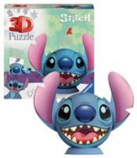 Ravensburger 11574 Animation Disney Stitch (Ears) 3D Jigsaw Puzzle for Kids and Adults Age 6 Years Up-72 Pieces-No Glue Required