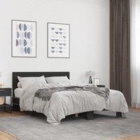 Bed Frame without Mattress Black 140x200 cm