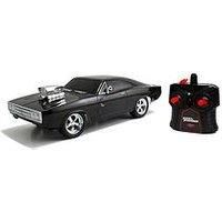 Jada Toys 253203019 Fast & Furious - Voiture Radiocommandée - Dodge Charger RC 1970 1:24, Black