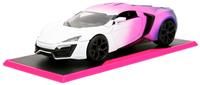 JADA Pink Slips 1:24 W Motors Lykan Hypersport Die-Cast Car w/Base, Toys for Kids and Adults