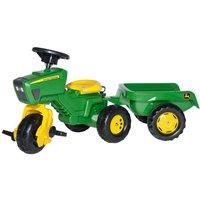 rolly toys | rollyTrac John Deere with Sound and Trailer | Pedal Tractor | 052769