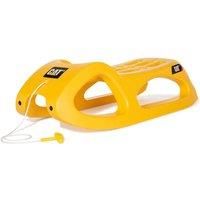 Rolly Toys RollyToys rollySnow Cruiser CAT 200443 Sledge Yellow for Children from 3 Years Steel Rails Sturdy Construction, 103 x 49 x 19 cm