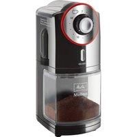 Melitta Molino Coffee Grinder, 1019-01, Electric Coffee Grinder, Flat Grinding Disc, Black/Red