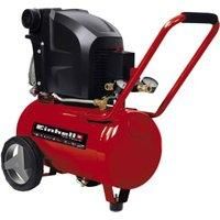 Einhell TE-AC 270/24/10 Air Compressor | 24L, 1800W, 240V, 10 Bar, 145 PSI, Oil Lubricated Long-Life Motor, Pressure Reducer, Safety Valve | Air Compressor For Workshops With 3 Year Warranty