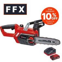 EINHELL 18V LITHIUM POWER EXCHANGE CORDLESS 10" CHAINSAW & 1 BATTERY + 1 CHARGER