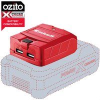 Einhell TE-CP 18 Solo Power X-Change Lithium Ion USB Charger - Supplied without Battery and Charger