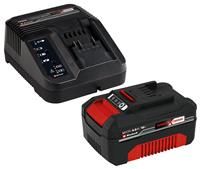 Original Einhell 18V 4.0 Ah Power X-Change Starter Kit (li-ion, 18 V, for All PXC Devices, Zero-Self-Discharge, Proactive Battery and Intelligent Charging Management System, 6-Stage Charging System)