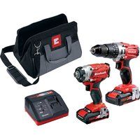 Einhell 2.0 Ah Power X-Change Cordless Combi Drill and Impact Driver - Twin Pack