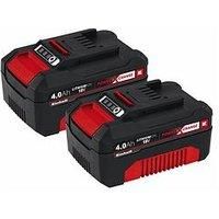 Einhell 4511489 PXC-Twinpack 4.0Ah Battery, Red, Black