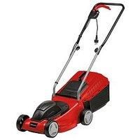 Einhell Electric Lawnmower GC-EM 1032 (1000 W, 32 cm Cutting Width, 30 L Collection Box, 3-Stage Cutting Height Adjustment, Folding Guide Rail, 30 L Collection Bag, Lawn Friendly Wheels)