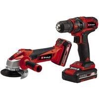Einhell Einhell Power X-Change Classic 18V Drill Driver & Angle Grinder Kit 1 X 1.5Ah & 1 X 3.0Ah