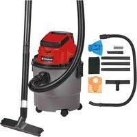 Einhell Power X-Change 15L Cordless Wet And Dry Vacuum Cleaner - Powerful (80mbar) Cleaning Of Your Home, Car, Garage or Workshop - TC-VC 18/15 Li Wet Dry Vacuum Cleaner (Battery Not Included)