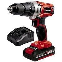 Einhell Cordless Impact Drill TE-CD 18/44 Li-i Power X-Change (Lithium-Ion, 18 V, 44 Nm, Hammer Function, 2-speed Gearing, LED Light, 13 mm Metal Drill Chuck, Include 1 x 1.5 Ah Battery and Charger)