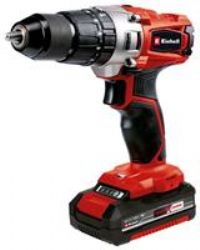 Einhell Cordless Impact Drill TE-CD 18/44 Li-i Power X-Change (Lithium-Ion, 18 V, 44 Nm, Hammer Function, 2-speed Gearing, LED Light, 13 mm Metal Drill Chuck, Include 1 x 1.5 Ah Battery and Charger)