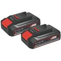 Einhell Power X-Change 18V, 2.5Ah Lithium-Ion Battery Twin Pack -- 2 x 2,5Ah Batteries Universally Compatible With All PXC Power Tools And Garden Machines