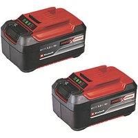 Einhell Original Batterie PXC-Twinpack 5.2Ah Power X-Change (Li-Ion, 18 V, 2x 5.2Ah Batteries, Universal for All PXC Devices, Proactive Battery Management, Adjusted Charging Cycles)