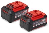 Einhell Original Batterie PXC-Twinpack 5.2Ah Power X-Change (Li-Ion, 18 V, 2x 5.2Ah Batteries, Universal for All PXC Devices, Proactive Battery Management, Adjusted Charging Cycles)