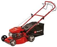 Einhell Self-Propelled Petrol Lawn Mower - 46cm Cutting Width, 4-Stroke Engine, 50 L Grass Box, 9 Cutting Height Levels - GC-PM 46/5 S Powerful Cordless Lawnmower for Large Gardens Up to 1400m²