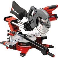 Einhell Power X-Change 36V Cordless Sliding Mitre Saw - 254mm, LED, Laser Guide, 340mm Drag, 45° Mitre, +/-47° Bevel - TE-SM 36/10 Li Single Bevel Circular Saw (Batteries Not Included)