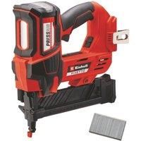 Einhell Power X-Change Cordless Staple Gun - 18V Single and Serial Shot Stapler, 60 Shots/Min, Depth Adjustment - FIXETTO 18/38 S Electric Staple Gun for Wood with 500 Staples (Battery Not Included)