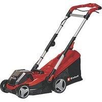 Einhell Power X-Change RASARRO 36/34 Cordless Lawnmower With Battery (x2) And Charger (x2) - 36V, 34cm Cutting Width, 30L Grass Box, 5 Cut Heights - Battery Lawn Mower For Lawns Up To 300m²