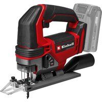 Einhell Cordless Jigsaw TE-JS 18/100 Li-Solo Power X-Change (18 V, 100 mm Cutting Depth in Wood, 26 mm Stroke Height, max. 45° Bevel cuts, incl. Saw Blade, Without Battery)