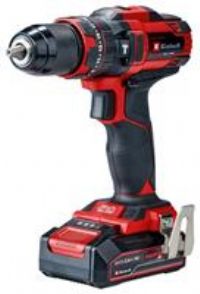 Einhell Power X-Change 44Nm Cordless Impact Drill Driver with Battery and Charger - 18V, 3-in-1 Combi Drill, Hammer Drill and Screwdriver - TE-CD 18/44 Li-i Battery Powered Drill Set
