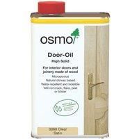 osmo High Solid DOOR OIL - 3060 Clear Satin - 1000ml 1 litre 1L - GENUINE SEALED