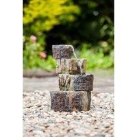 Heissner Cascading Tree Stump Water Feature With Led Lights