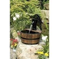 Heissner Single Wooden Barrel Water Feature