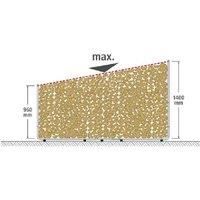 wolfcraft XXL Modular Outdoor Log Storage Rack - Weatherproof, Durable, 1.6m9 Capacity