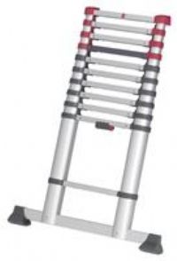 Hailo 7113111 Telescopic Ladder - Silver (1-Piece)