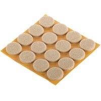 Fix-O-Moll Natural Round Self-Adhesive Parquet Gliders 22mm x 22mm 16 Pack (544KF)