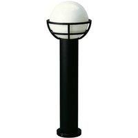 Albert Leuchten Bollard light with opal glass, black