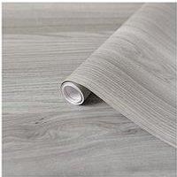 DCFIX SANGALLO GREY WOOD SELF ADHESIVE STICKY BACK PLASTIC VINYL 1M X 45CM