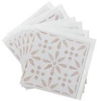 d-c-fix PVC Wall Tiles Self-Adhesive Wall Covering Vinyl Tile Tile Mirror Renovation Upcycling Decoration Vintage Flowers 33 cm x 33 cm x 1.4 mm 1 Pack = 6 Pieces = 0.67 m²