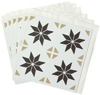 D-C-Fix Vivid Stars Dc Fix Self Adhesive Vinyl Wall Tiles -30.5Cm X 30.5Cm (Pack 6 Tiles = 0.56Sqm)