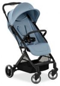 hauck Travel N Care Plus, Dusty Blue - Lightweight Travel Pushchair with Raincover, Head Cushion Suspension, Compact & Foldable, UPF 50+, Fully Reclining from Birth up to 22 kg