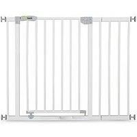 Hauck Open N Stop, Pressure Fit Safety Gate with 21 cm Extension, 96 - 101 cm, Extendable with Separate Extension, Compatible with Y-Spindle for Railings, Metal Gate for Kids - White