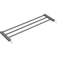 hauck 21 cm Safety Gate Extension, Dark Grey - with Connectors for Pressure Fit Door Gates & Stair Gates Open N Stop 2, Autoclose N Stop, Open N Stop KD, Metal