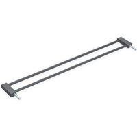 hauck 9 cm Safety Gate Extension, Dark Grey - with Connectors for Pressure Fit Door Gates & Stair Gates Open N Stop 2, Autoclose N Stop, Open N Stop KD, Metal